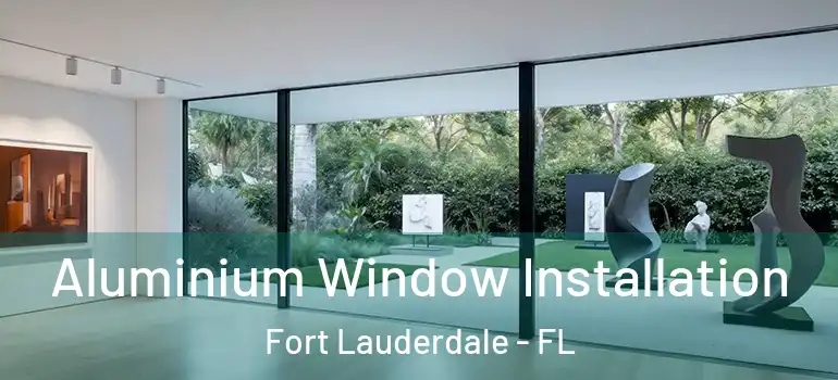  Aluminium Window Installation Fort Lauderdale - FL