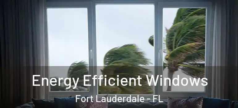  Energy Efficient Windows Fort Lauderdale - FL