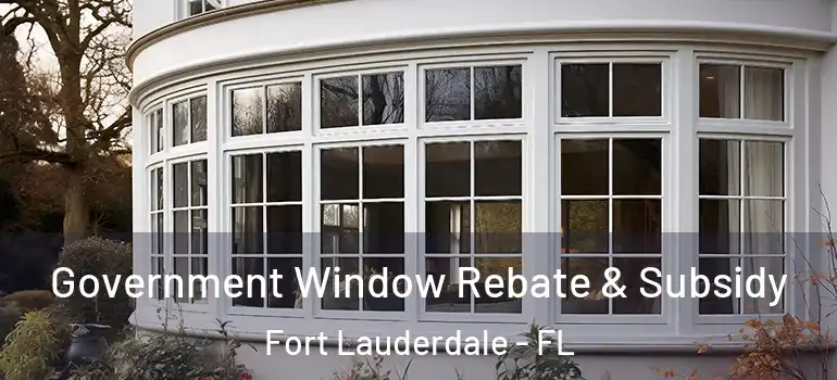  Government Window Rebate & Subsidy Fort Lauderdale - FL