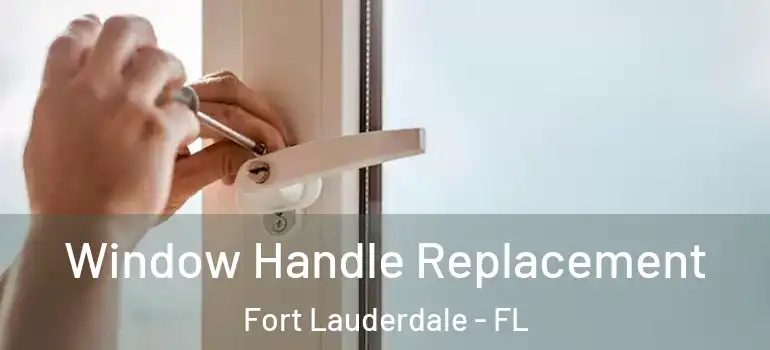  Window Handle Replacement Fort Lauderdale - FL